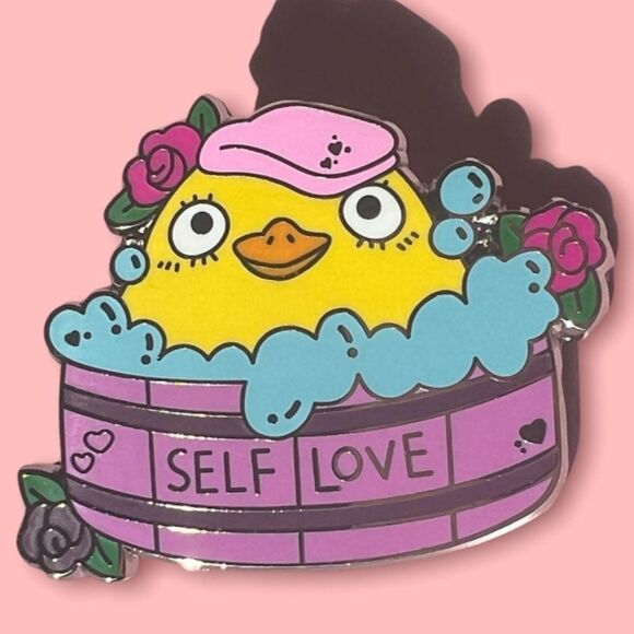 Spirited Away Duckie Self Care Enamel Pin - Picture 1 of 4